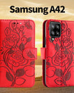 Rouge / SamsungA42(5G) / Cas seulement