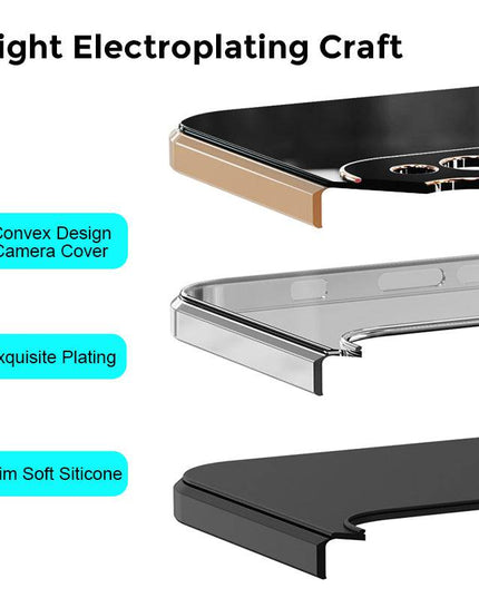 Shiny Plating Built-in Finger Ring Case For iPhone 12 Series - Libiyi