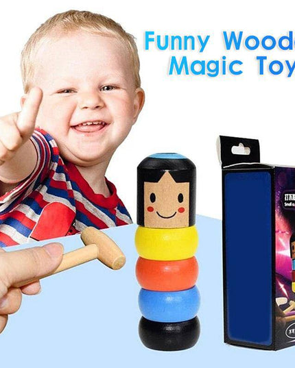 Unbreakable wooden Man Magic Toy - Libiyi