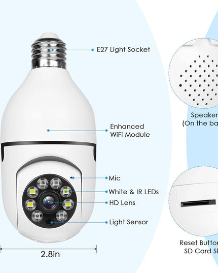 Keilini Lightbulb Security Camera-4