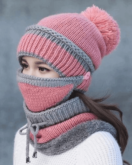 2022 New 3 in 1 Winter Beanie Set - Libiyi