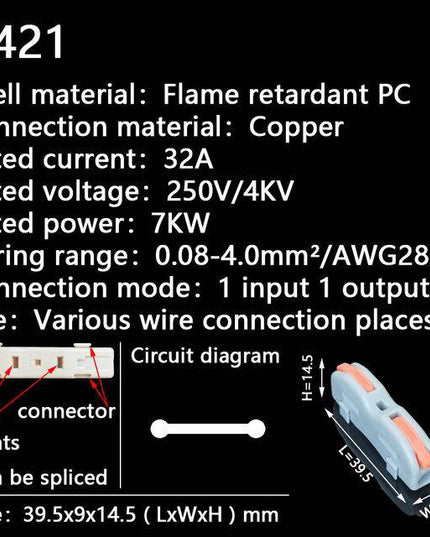 Push-In Terminal Block Wire Connector（Buy more get more discount） - Libiyi
