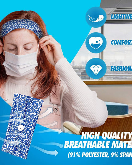 Button Elastic Hair Bands For Ear Saver - Libiyi