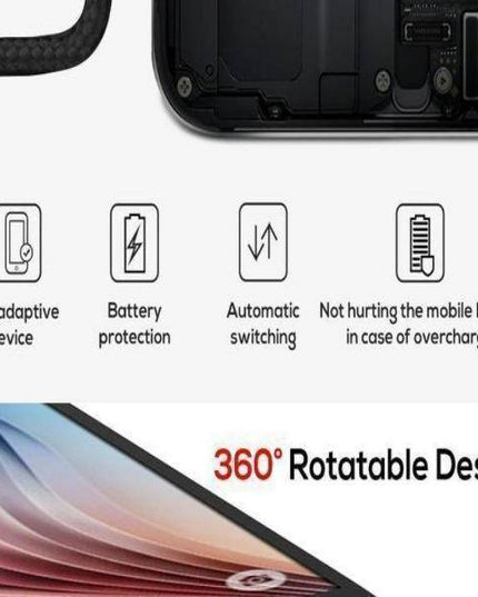 3 in 1 360° Magnetic Charging Cable for Huawei iPhone Samsung - Libiyi