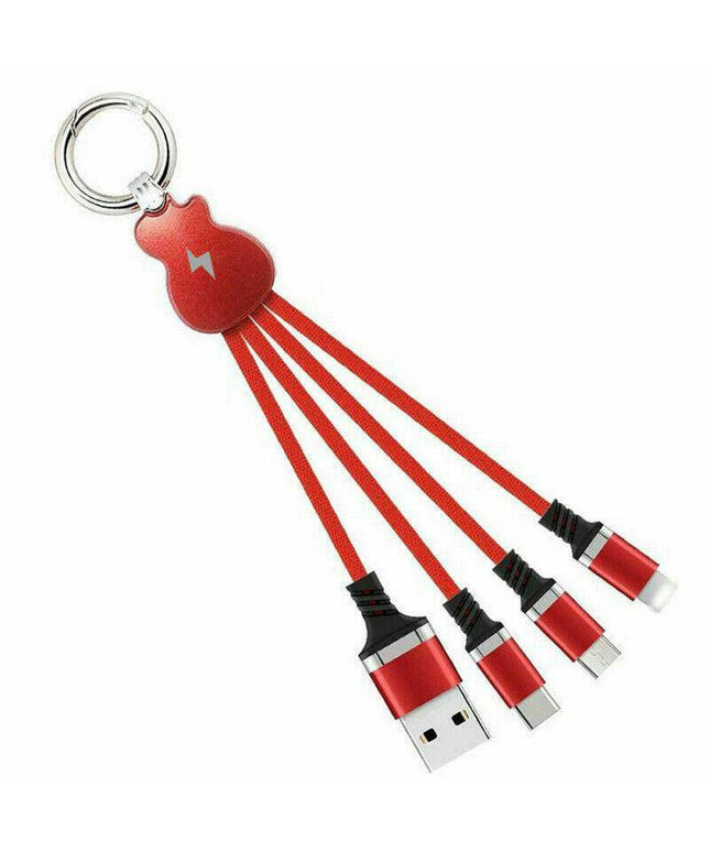 Multi 3 In 1 Guitar Design Charging Cable - Libiyi