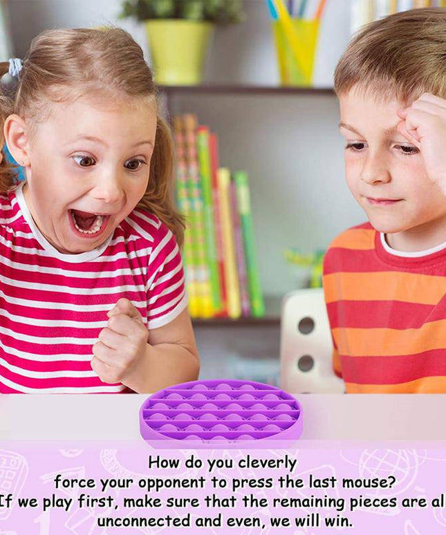 Pop It Fidget Toy, Push Pop Bubble Fidget Sensory Toy - Libiyi