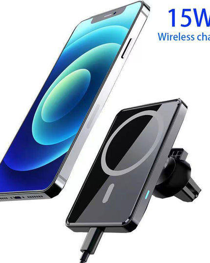 15W Fast Wireless Magnetic Strong Suction Charger Car Holder Air Vent Bracket For iPhone - Libiyi