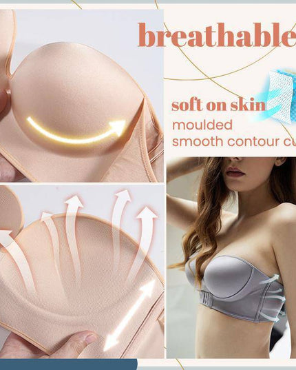 Strapless Front Buckle Lift Bra - Libiyi