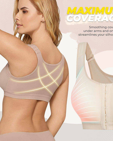 Front Closure Support Sport Bra - Libiyi