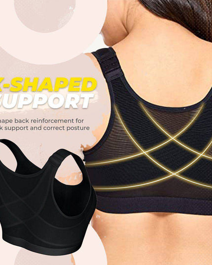 Front Closure Support Sport Bra - Libiyi