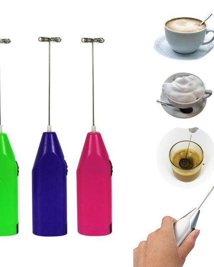 Electric Mini Mixer Frother Milk Whisk For Whipping Cooking Hand Hold Whisker Coffee Egg Ice Cream Multi-function - Libiyi