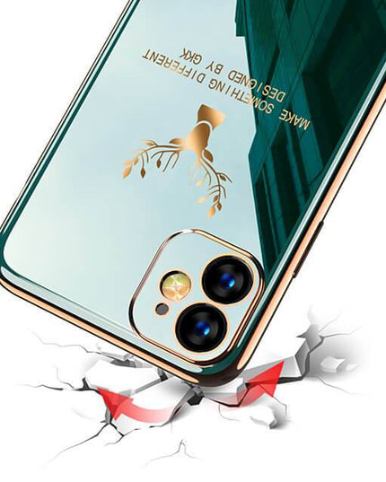 2022 Deer Pattern Camera All-inclusive Electroplating Process iPhone Case - Libiyi