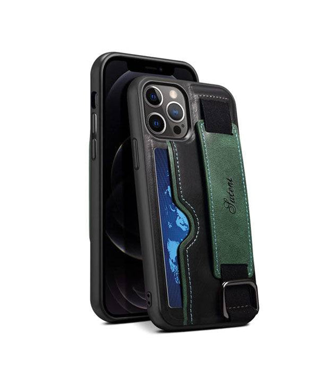 2022 Protective Leather Kickstand Wristband Case For iPhone - Libiyi