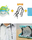White / 3PCS/SET / With Lanyards(2Pcs)+ Face Shield Storage Bag(1Pcs)